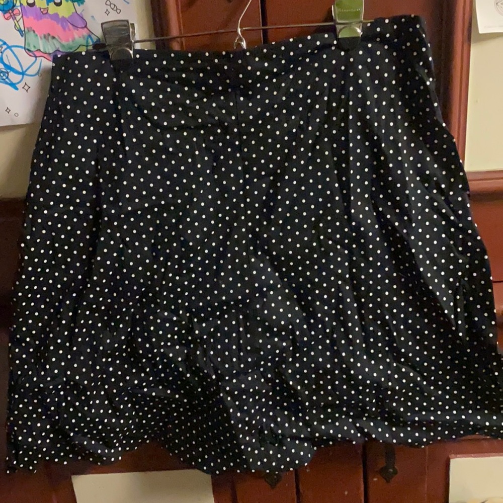 Large polka dot skirt
